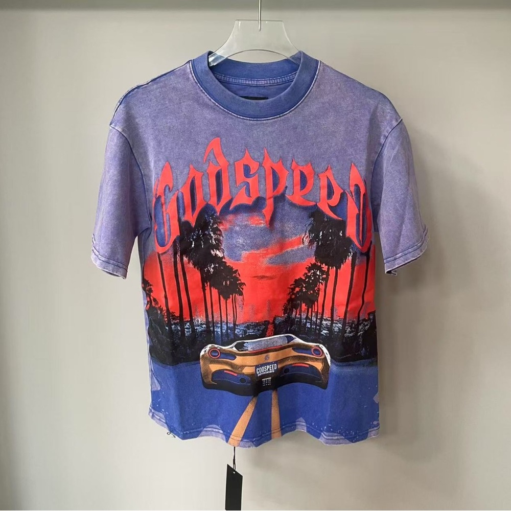 Godspeed car sunset T-shirt